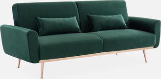 Sweeek Sof&aacute; Cama De Terciopelo, 3 Plazas