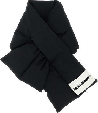 Jil Sander Down Scarf 01 Sciarpe Nero-Donna