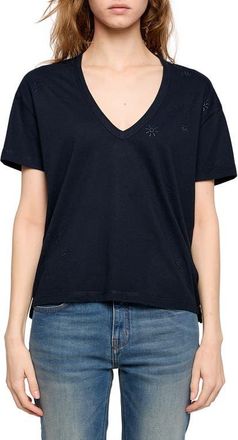 Zadig&Voltaire Marta Embellished Tee in Encore at Nordstrom, Size X-Small