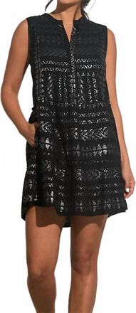 Elan Aline Sleeveless Dress In Black