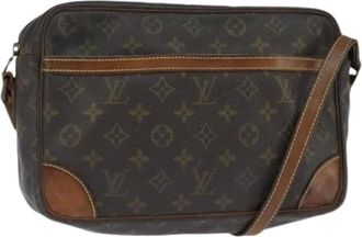 Louis Vuitton Pre-owned Cross Body Bags, female, Brown, Size: ONE SIZE Pre-owned Canvas Cross Body Bag