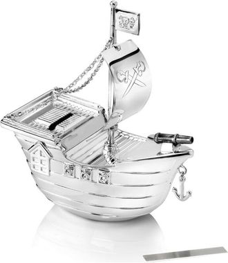 Zilverstad Hucha De Plata Para Ni&ntilde;os, Elegante, Regalo Barco Pirata Tama&ntilde;o: 66x135x150 Mm Sku: Zv6179261