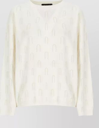Fabiana Filippi wool silk cashmere crewneck sweatshirt