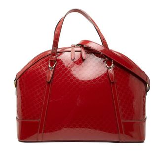 Gucci Pre-owned Gucci Large Microguccissima Patent Nice Dome Satchel Ladies AN0SYV6ZHHA6CWSI