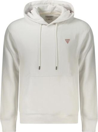 Guess Hoodie met Lange Mouwen - Heren - Hoodies - Wit - 2XL - Katoen - Hoodies & sweatvesten