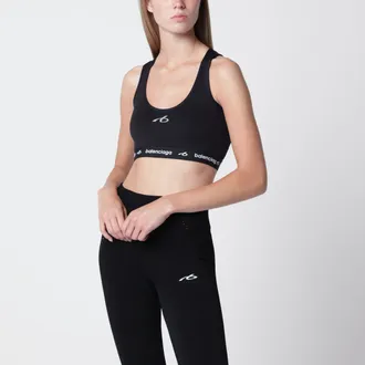 Balenciaga Top reggiseno Techwear in tessuto tecnico nero