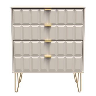 Welcome Furniture Hanover Ready Assembled 4 Drawer Chest in Kashmir Matt - Welcome Furniture | TJ Hughes