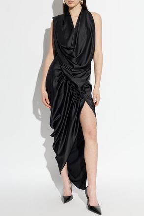 Vivienne Westwood Dress With A Decorative Neckline, Womens, Black