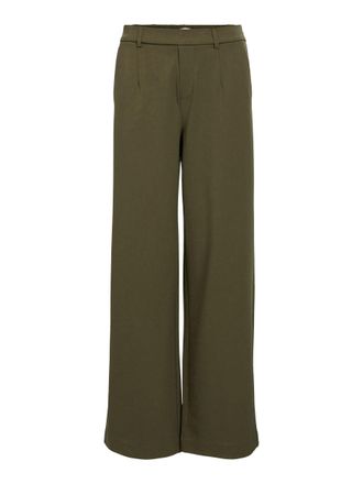 Object Womens OBJLISA Wide Pant NOOS Cloth Trousers, Ivy Green
