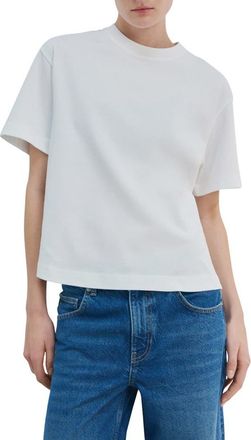 Mango Oversize Cotton T-Shirt in White at Nordstrom, Size Xx-Small