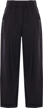Brunello Cucinelli Lightweight Poplin Five-Pocket Track Trousers With Monili Clothing