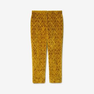 Burberry Baroque Velvet Tailored Trousers, Size: 02