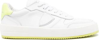 Philippe Model Nice Sneaker - Heren - Sneakers - Wit - 40 EU - Leer - Schoenen