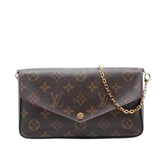 Louis Vuitton Pre-owned Clutches, female, Brown, Size: ONE SIZE Pre-owned Pochette Felicie