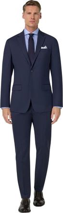 Boggi Milano Kostuums, Heren, Blauw, XS, Wol, Anversa Micro Pattern Kostuum