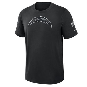 Nike Los Angeles Chargers Salute to Service Slub Nike Mens Dri-FIT NFL T-Shirt in Black | 034900AA2H-AEG