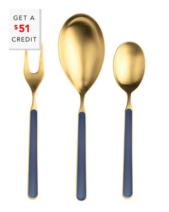 Mepra 3Pc Fantasia Ice Serving Set With $51 Credit