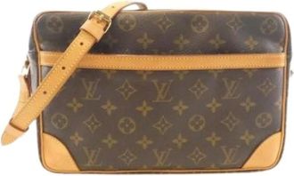 Louis Vuitton Pre-owned Cross Body Bags, female, Brown, Size: ONE SIZE Pre-owned Canvas Crossbody Bag