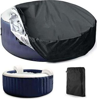 OEM Cubierta Para Piscina O Spa, Cubierta Solar Redonda Para Spa, Cubierta Redonda Para Exteriores, Cubierta Protectora Impermeable A Prueba De Polvo, Res