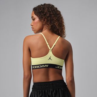 Nike Jordan Womens Jordan Sport Essentials Padded Adjustable Sports Bra in Green | IF2255-335