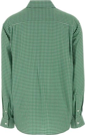 Loewe Green Gingham Silk Shirt - Green