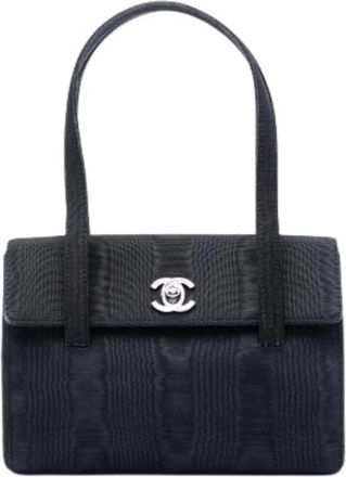 Chanel Borsa a spalla in grosgrain di seta Pre-owned - - Pre-owned - Donna - Nero - ONE SIZE