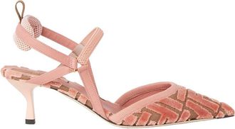 Fendi Hummingbird Lite Slingbacks In Ff Fabric Shoes