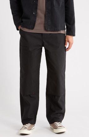 Imperfects Courier OG Fit Cotton Canvas Chore Pants in Obsidian at Nordstrom, Size 38