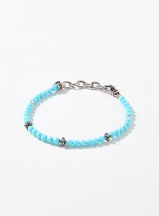Mancino Mens Natural stone mini-bead bracelet
