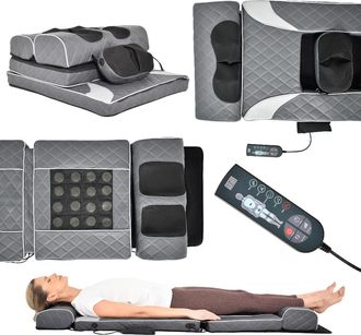 OEM Esterilla De Masaje Vibratoria Para Masaje De Espalda Sobre Colch&oacute;n O Silla, 170 X 60 Cm, Color Gris