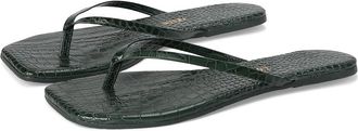 Tkees Square Toe Lily Womens Shoes Emerald Croc : 11 B - Medium, Leather