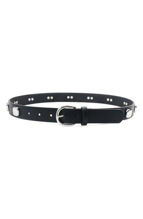 Petit Moments Studded Buckle Belt in Black/Silver at Nordstrom, Size X-Large