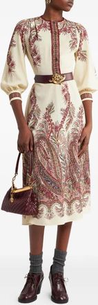 Alaia Natural White Cotton Square Top-Donna