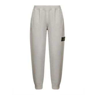 Stone Island Trainingsbroeken - Heren - Sweatpants - Grijs - XL - Katoen - Broeken
