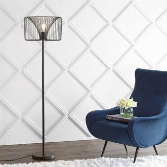 Jonathan Y Designs Gridley 61 Metal LED Floor Lamp