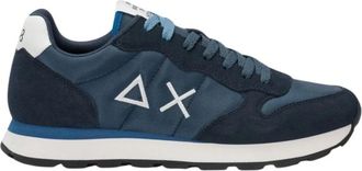 Sun 68 Tom Solid Sneaker - Heren - Sneakers - Blauw - 41 EU - Leer - Schoenen