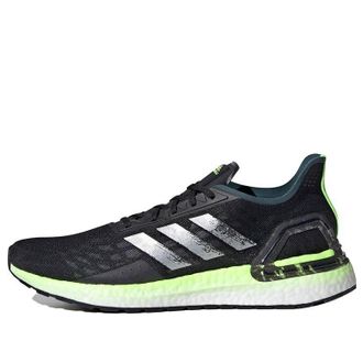 adidas Ultraboost PB Shoes Core Black Silver Metallic Signal Green EH1226