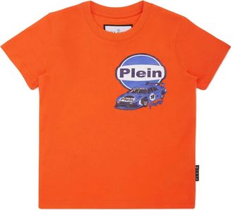 Philipp Plein Cars Racing T-shirt - kids - Cotton - 6 yrs - Orange