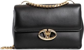 Valentino Garavani Small Shoulder Bag Chain 1 - Dames - Schoudertassen - Zwart - ONE Size - Leer - Tassen