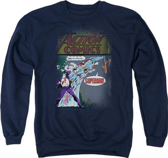 Gildan Superman Quick Change Adult Crewneck Sweatshirt