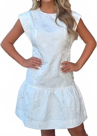 Jade Yoga Karen Floral Dress In White