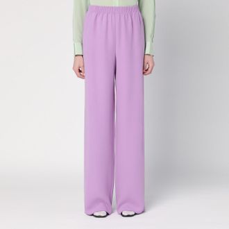 Valentino Wide lilac pink silk pants