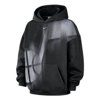 Nike Utah Jazz Standard Issue Fleece Hoodie Black White IQ2617-010