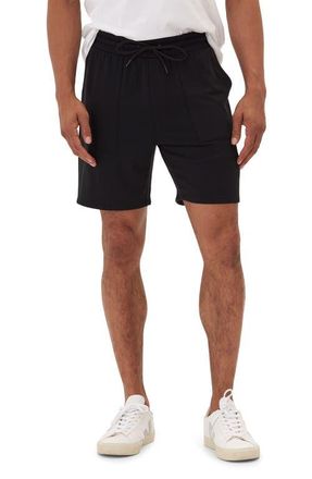 Threads 4 Thought Casper Fleece Drawstring Shorts in Black at Nordstrom, Size Xx-Large