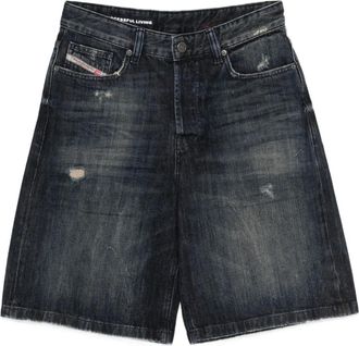 Diesel De-sire distressed-detail shorts - women - Cotton - 25 - Blue