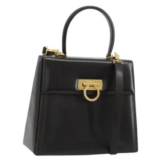 Ferragamo Pre-owned Handbags, female, Black, Size: ONE SIZE Pre-owned Hand Bag