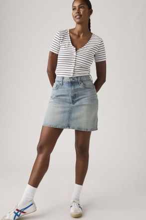 Levi's Gonna a met&agrave; coscia - Donna - 23 - Blu / Blas Blas