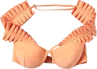 Andrea Iyamah Ruffled Bandeau Bikini Swimsuit