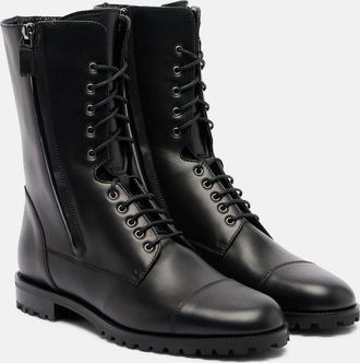 Manolo Blahnik Anfibi Lugata in pelle