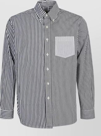E.L.V. Denim striped cotton shirt